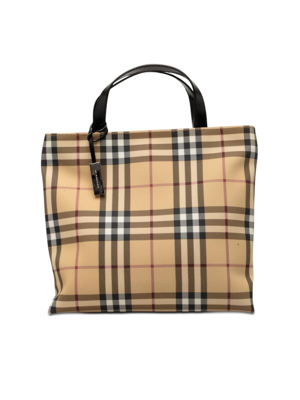 Burberry House Check Coated Canvas Tote #325491B37B